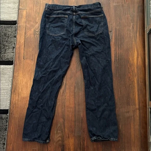 Old Navy Men's Dark Blue Straight Jeans - Picture 2 of 2